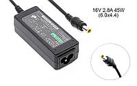 Блок питания для ноутбука Sony 16v 2.8a 45w 6.0x4.4 or 6.5x4.0mm (+pin) (B class) 1 день гар.