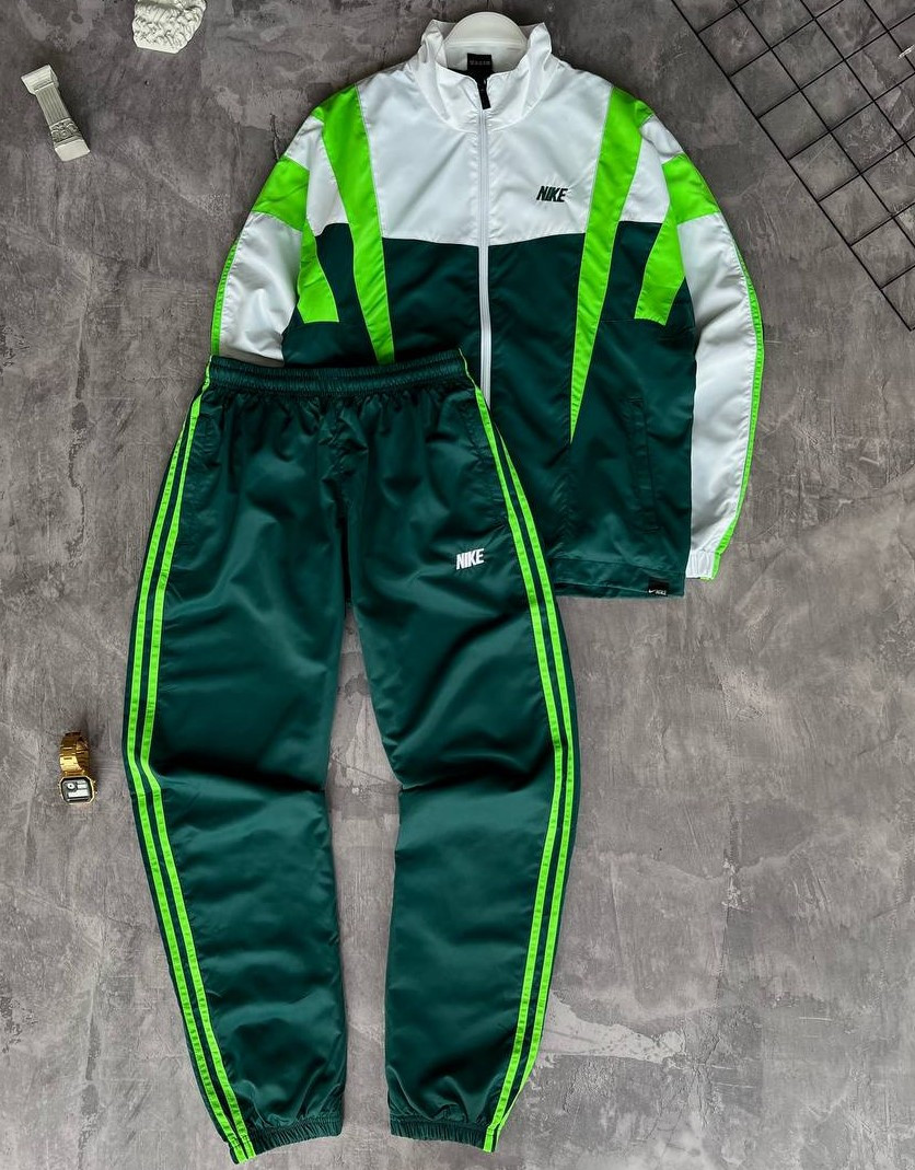 Чоловічий спортивний костюм Nike M1619 зелений XL, XXL, фото 1