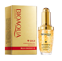 Сыворотка для лица с частицами золота и гиалуроновой кислотой Bioaqua Hydrating Beautiful Skin Essence, 30 мл.