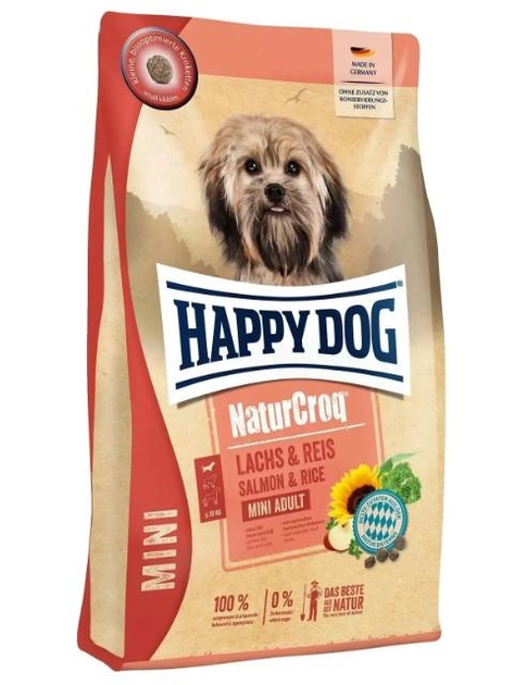 Happy Dog Mini Lachs & Reis (Хеппі Дог Міні Лосось і Рис) сухий корм для дорослих собак маленьких порід