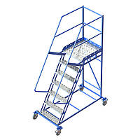 SHML лестница передвижная 1750 мм без полки складская лестница металическая с платформой стремянка на колёсах