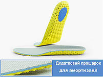 Спортивні устілки обрізні розмір 35-40. Бігові устілки з амортизацією із піни ЄВА, фото 6