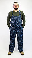 Рабочая одежда для мужчин - полукомбинезон утепленный зимний "Тайфун" камуфляж город