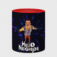 Кружка с принтом «Hello Neighbor Привет сосед Бегущий»