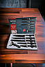 Набір кухонних ножів із неіржавкої сталі Rainberg RB-2514 чорні, фото 4