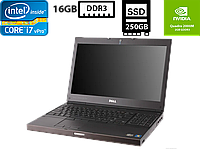 Ноутбук Dell Precision M4600/15.6 IPS 1920x1080/Intel Core i7-2720QM/16GB DDR3/SSD 250GB/Quadro 2000M 2GB