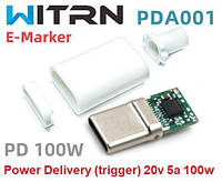 Power Delivery (PD) Trigger триггер 20v 5a 100w +корпус (WITRN PDA001 V12) (A class) 1 день гар.