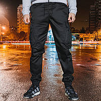 Мужские брюки джоггеры черные Storm весенние демисезонные хлопковые стильные модные молодежные весна осень