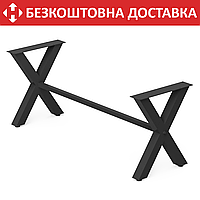 Комплект регулируемых опор с перемычкой для стола из металла 1800×600mm, H=730-750,5mm Порошковая покраска
