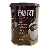 Кофе растворимый порошкоподобный Fort 100 г. в жестяной банке