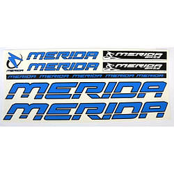 Наклейка Merida на раму велосипеда, синій (NAK003)