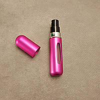 Міні флакон для парфумів 5мл (Дорожній, компактний) Рожевий матовий