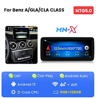 Junsun 4G Android магнитола Mersedes Benz A Class W176 / GLA X156 / CLA C117 2013-2015 4G(6GB 128GB)NTG5.0 12"