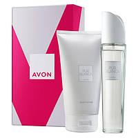 Avon pur blanca туалетна вода 50мл + кульковий дезодорант 50мл