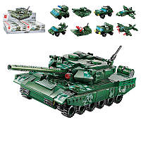 Набор конструкторов - военные машины, которые можно собрать в один большой танк
