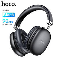 Беспроводные наушники с MP3 плеером Hoco W35 Max Joy Black Оригинал! | 90 часов, BT5.3, microSD, AUX