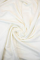 Тканина лляна вафельна для рушників кол.0 білий 250г/м2 54% льон 46% бавовна