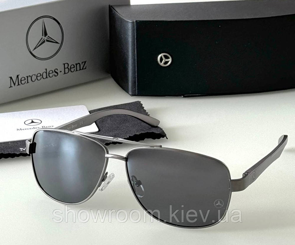 Чоловічі сонцезахисні окуляри Mercedes (816) grey, фото 1