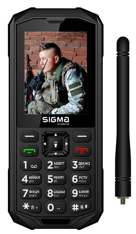 Телефон Sigma X-treme PA68 Wave Black UA UCRF