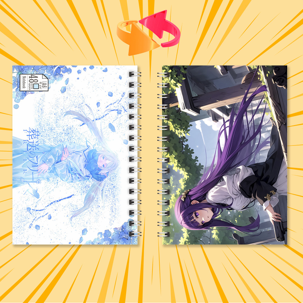 Блокнот на пружині в клітинку 48 арк. Frieren / Фрірен 005