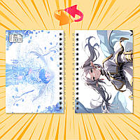 Блокнот на пружині в клітинку 48 арк. Frieren / Фрірен 006