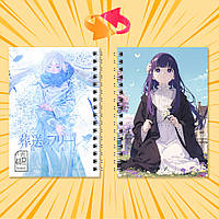 Блокнот на пружині в клітинку 48 арк. Frieren / Фрірен 008