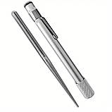 Точилка для ножів кишенькова алмазна для ножів, ножиць та гачків Срібляста, фото 2