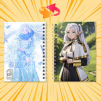 Блокнот на пружині в клітинку 48 арк. Frieren / Фрірен 018