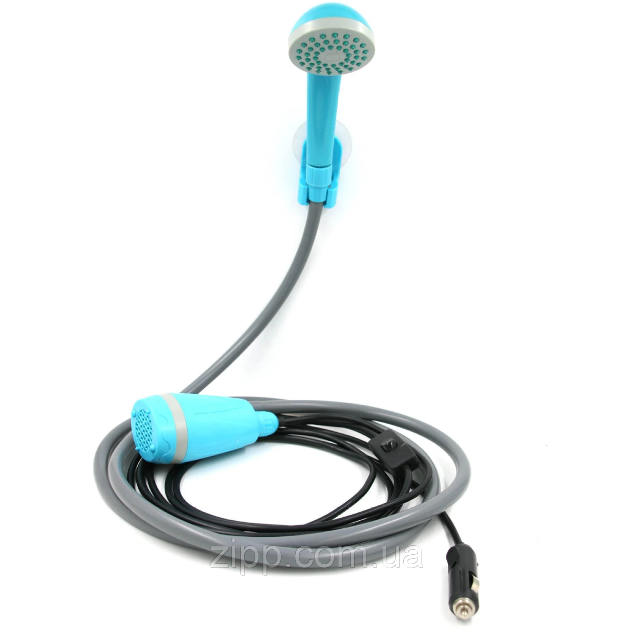 Душ переносний кемпінговий з помпою PORTABLE SHOWER+ 12V DK-02