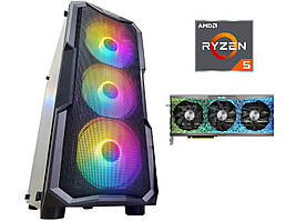 Ігровий комп'ютер DarkFlash, AMD Ryzen 5 5600 4.4GHz, RAM 32ГБ, NVME 1ТБ, RTX 3090 24ГБ GDDR6X