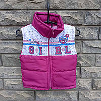 Жилетка "GIRL" темно-рожева, без кишень