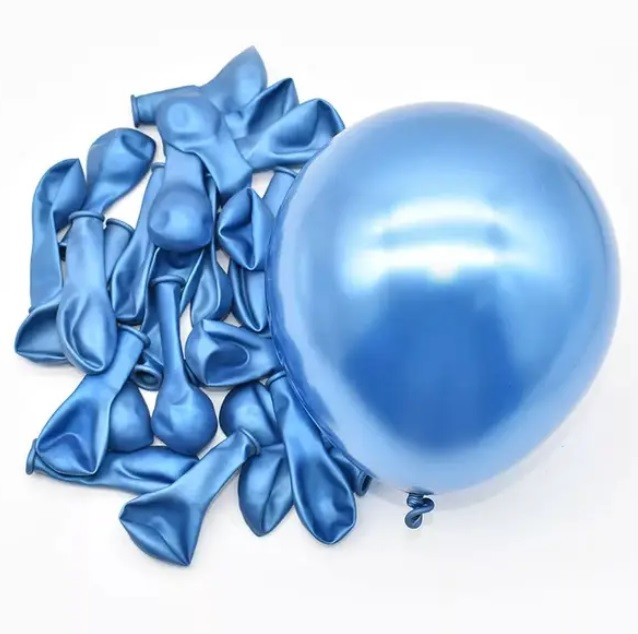 Кулька повітряна 5 дюймів -КНР,  ХРОМ Синій