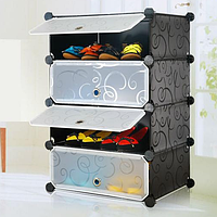 Шкаф конструктор для хранения обуви MP A1-4 (39х37х76см) Органайзер компактная стойка для обуви