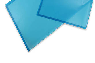 Пакувальний папір, синя, матова,темно-синя окантовка, 57*57