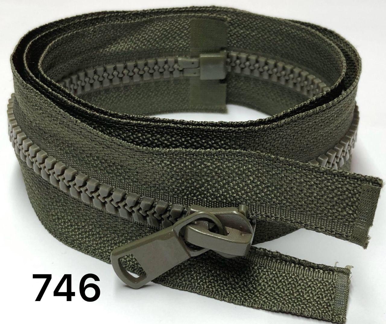 Застібка Блискавка Трактор 60см Косий Зуб (Тип 8) хакі