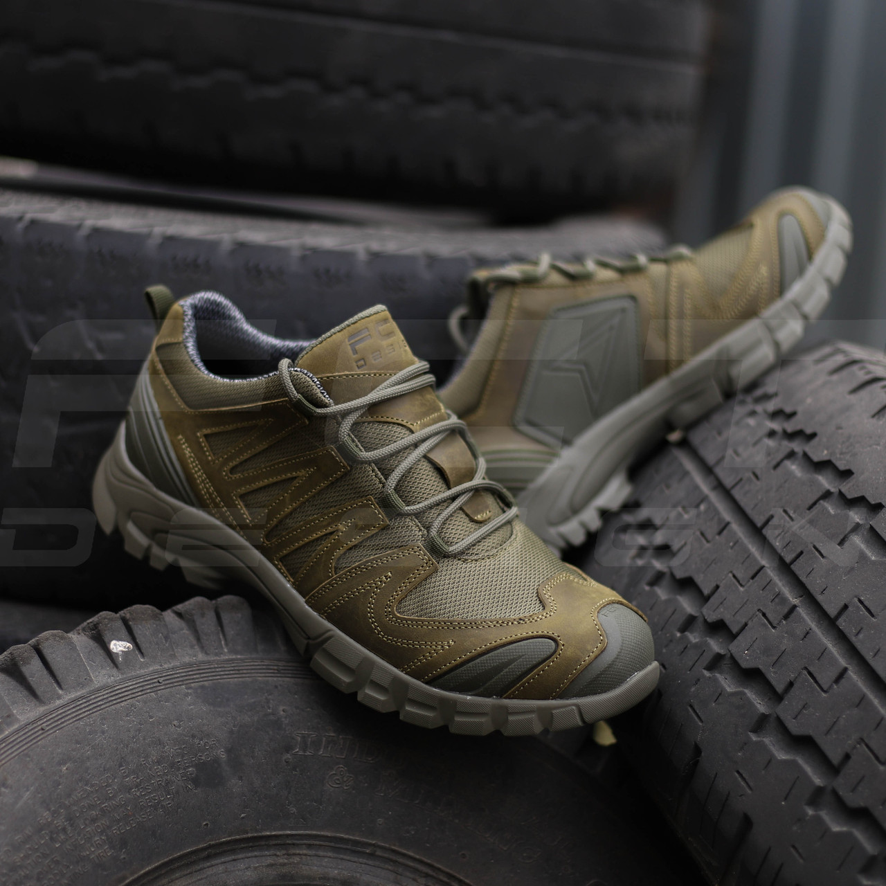 Кросівки тактичні демісезонні FCT Headhunter Хедхантер мембрана GoreTex Хакі, фото 1