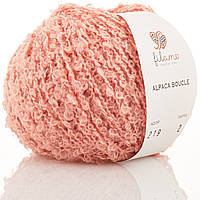 Filamo ALPACA BOUCLE (ФІЛАМО АЛЬПАКА БУКЛЕ) № 219 рожевий (Напіввовняна пряжа, нитки для в'язання)
