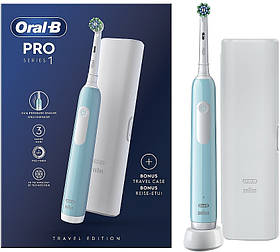 Електрична зубна щітка Oral-B D305.513.3 Pro Series 1 Caribbean Blue (насадка Cross Action)