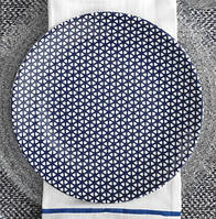 Тарелка мелкая обеденная синяя NC HR COBALT 200мм Kutahya из фарфора HC1020