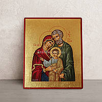 Писаная икона Святого семейства 15 Х 19 см