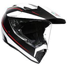 МОТОШОЛОМ ДУАЛСПОРТ AGV AX9 - PACIFIC ROAD MATT BLACK/WHITE/RED