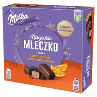 Пташине молоко шоколад-апельсин Milka Alpejskie Mleczko 330 г