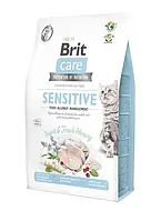Сухий корм для котів з харчовою непереносимістю Brit Care Cat GF Insect 2 кг - комахи та риба