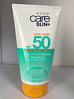 AVON CARE SUN+ PURE SENSITIVE SPF50 ЗВОЛОЖУВАЛЬНИЙ БАЛЬЗАМ ДЛЯ ТІЛА 150МЛ