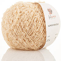 Filamo ALPACA BOUCLE (ФІЛАМО АЛЬПАКА БУКЛЕ) № 224 пряжене молоко (Напіввовняна пряжа, нитки для в'язання)