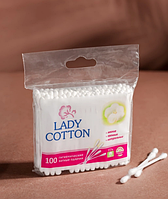 Ватные косметические палочки Lady Cotton (100 шт/уп)