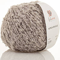 Filamo ALPACA BOUCLE (ФІЛАМО АЛЬПАКА БУКЛЕ) № 225 світло-сірий (Напіввовняна пряжа, нитки для в'язання)