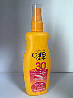 Водостійкий зволожуючий і захисний спрей-лосьйон для тіла Avon Care Sun+ spf 30, 150 ml