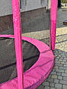 Батут Atleto 252см з захисною сіткою розовий + м'ячик у подарунок, фото 8