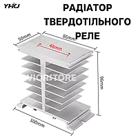 Радиатор твердотельного реле CKC Tinner 50mm для твердотельных реле SSR 10 120A